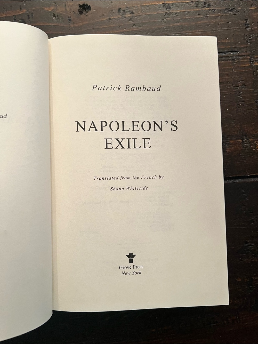 Napoleon’s Exile by Patrick Rambaud